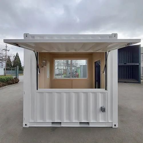 Contenedor de cafetería/bar de 10 pies Nuevo Blanco